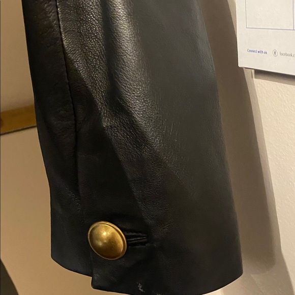 Black Leather Women's Jacket - Picture 8 of 14